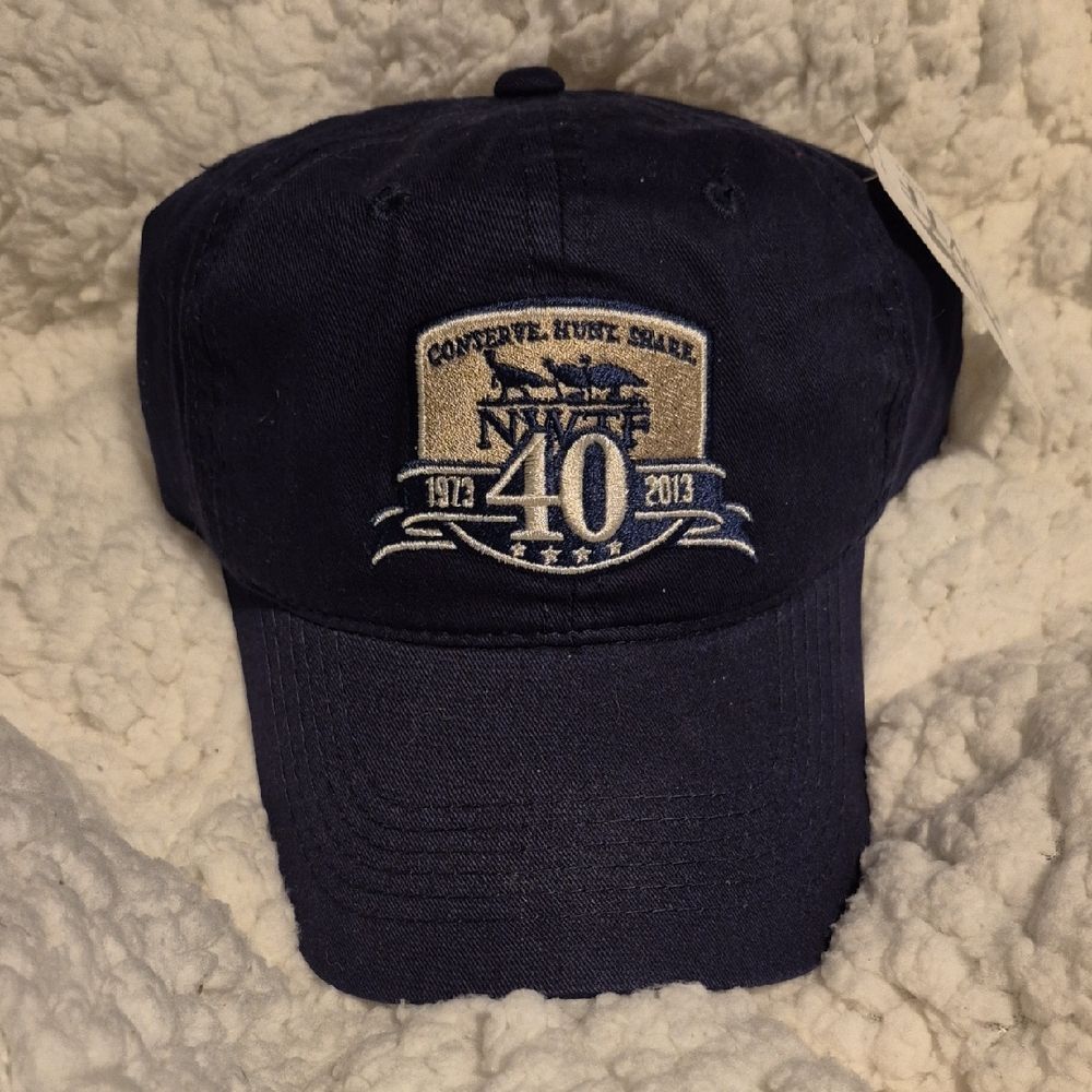 NWTF 40th Anniversary Turkey Navy Sliderback Hat - New